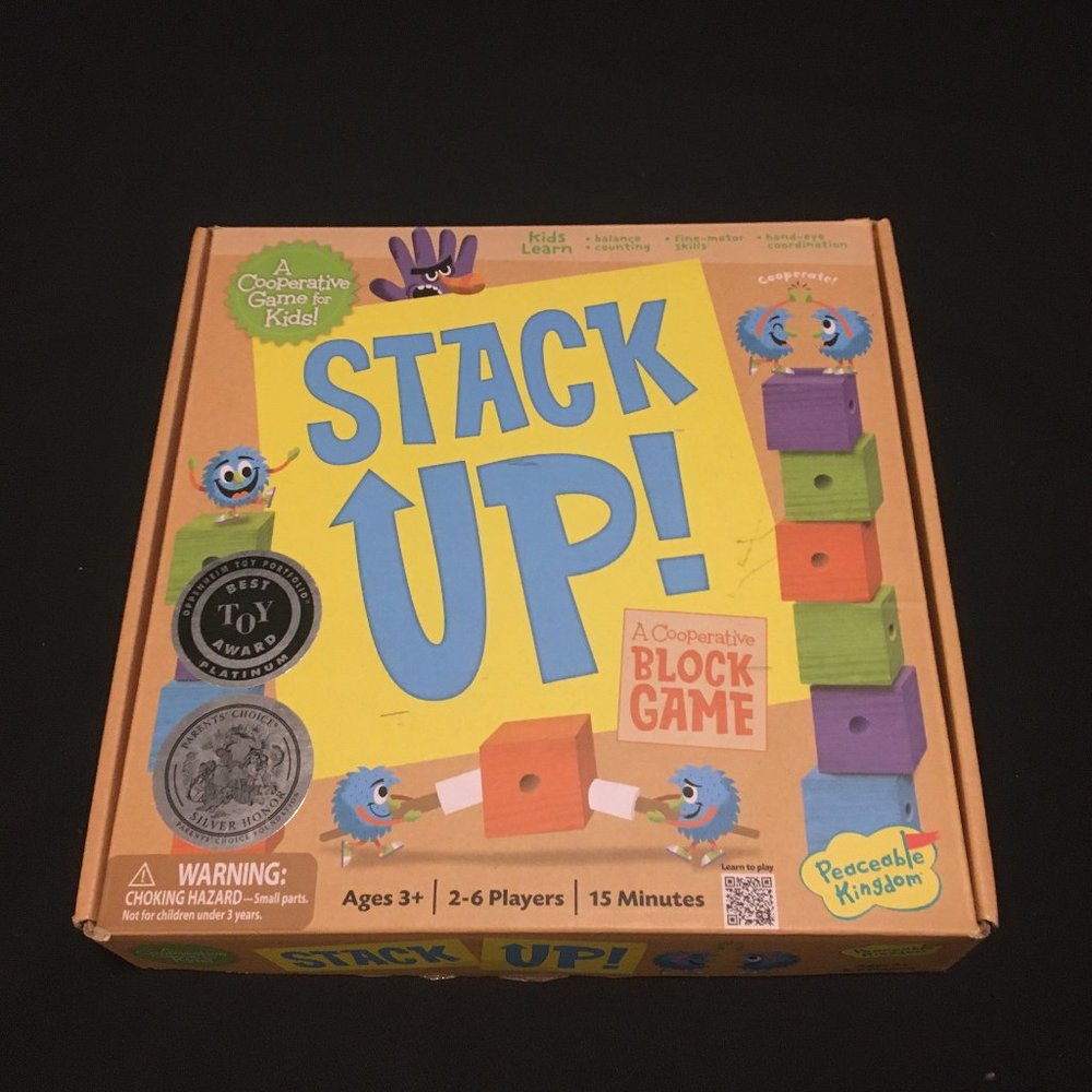 Peaceable Kingdom Stack Up - Award Winning tower building game - 3 yrs +